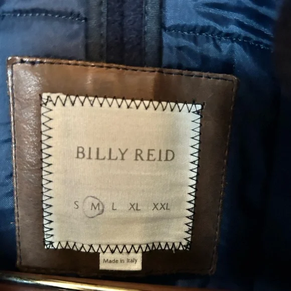 BILLY REID Men's Blue Wool Blend Jacket. Made in Italy. Size Medium. - Picture 2 of 14